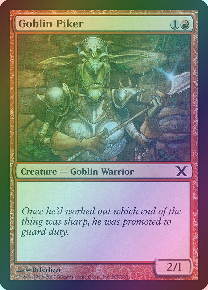Goblin Piker (10E) (209) / Foil