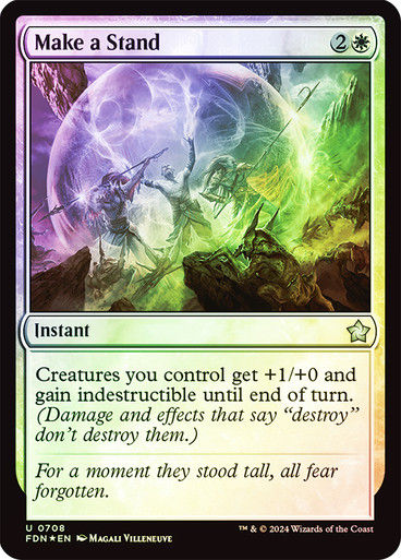 Make a Stand (FDN) (708) / Foil (Starter)