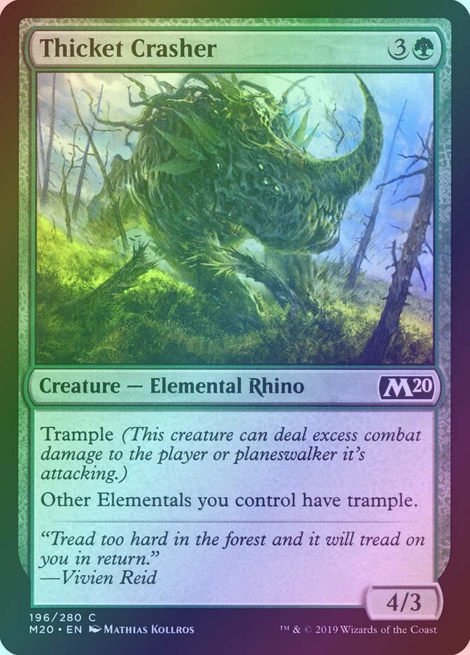 Thicket Crasher (M20) (196) / Foil