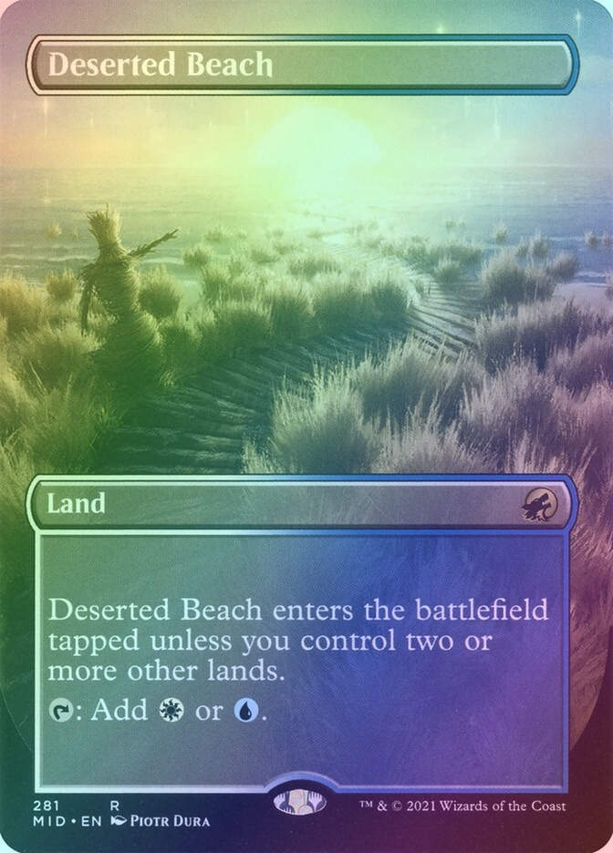 Deserted Beach (MID) (281) / Borderless / Foil