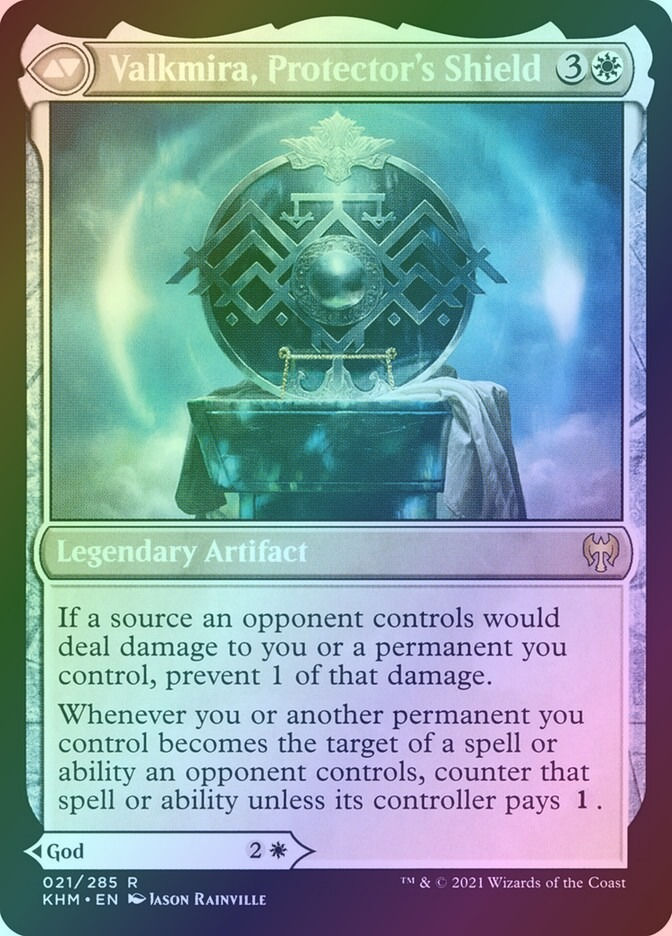 Reidane, God of the Worthy // Valkmira, Protector's Shield (KHM) (21) / Foil — cara 2 de 2