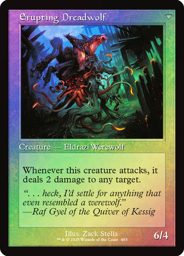 Smoldering Werewolf // Erupting Dreadwolf (INR) (465) / Foil Retro — cara 2 de 2