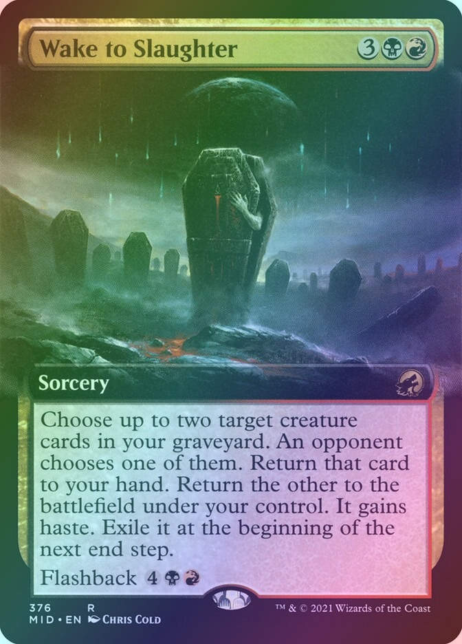 Wake to Slaughter (MID) (376) / Extended Art / Foil