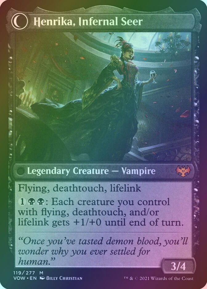 Henrika Domnathi // Henrika, Infernal Seer (VOW) (119) / Foil — cara 2 de 2