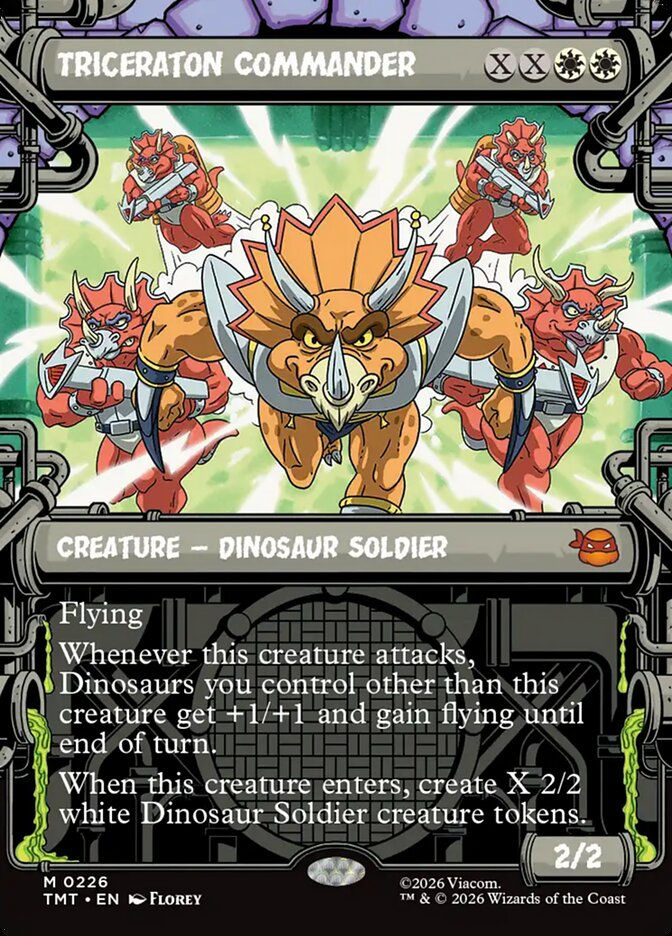 Triceraton Commander (TMT) (226) / Borderless / Showcase