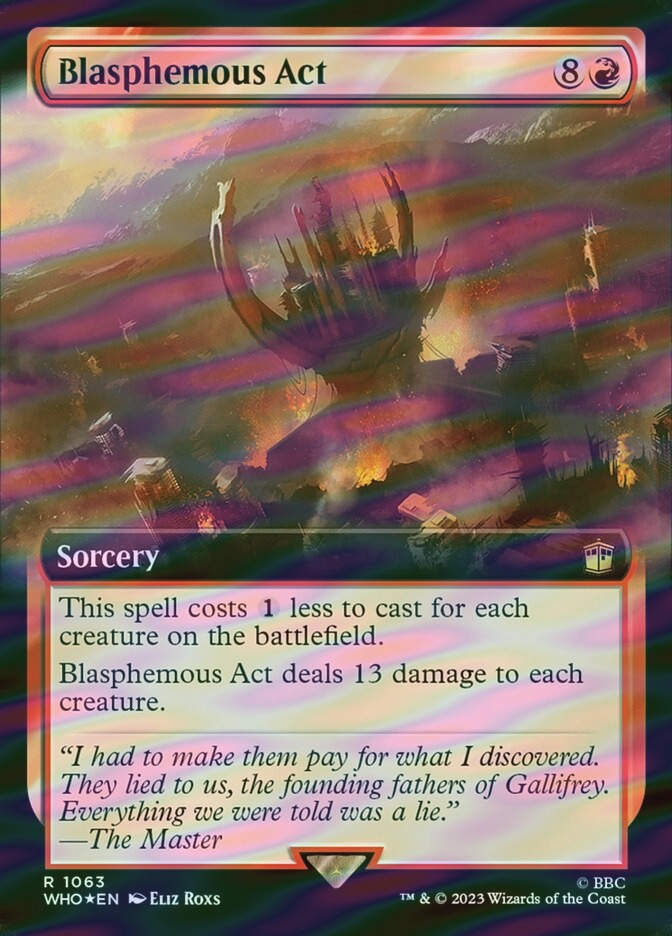 Blasphemous Act (WHO) (1063) / Extended Art / Surge Foil
