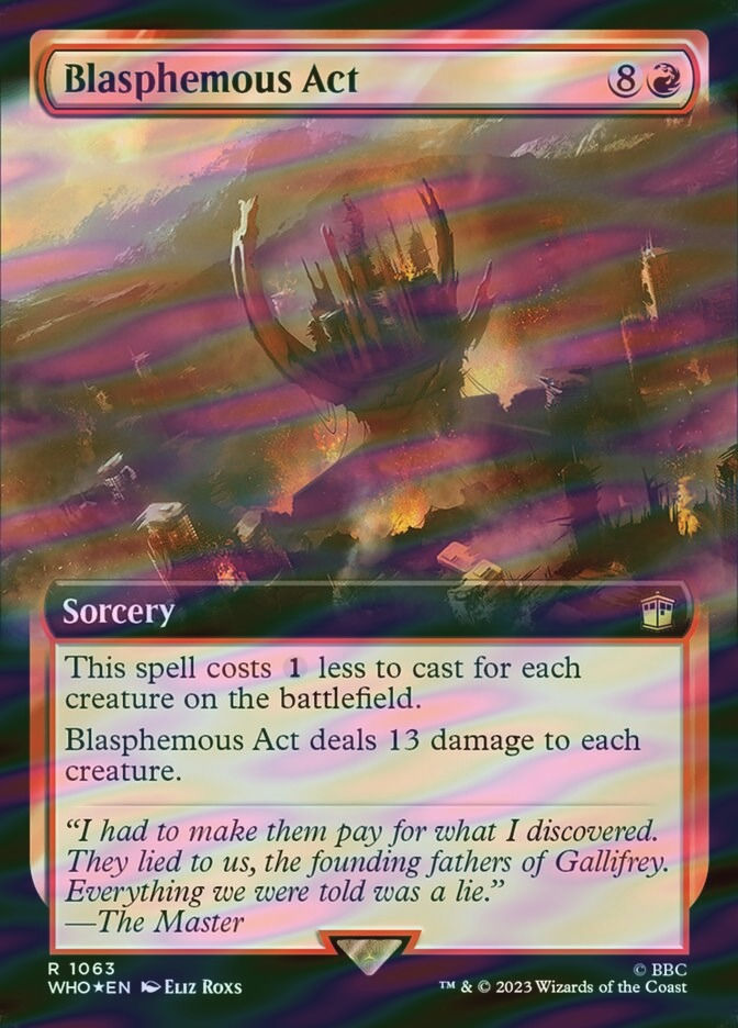 Blasphemous Act (WHO) (1063) / Extended Art / Surge Foil