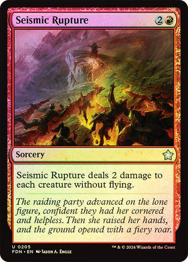 Seismic Rupture (FDN) (205) / Foil