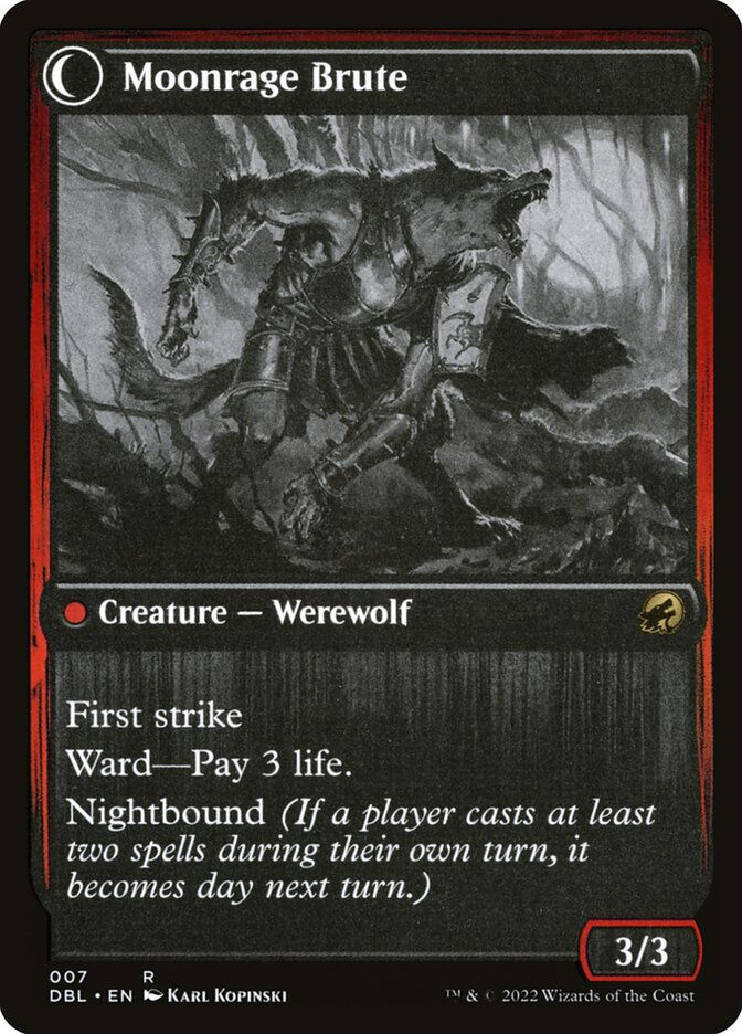 Brutal Cathar // Moonrage Brute (DBL) (7) — cara 2 de 2