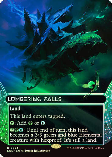 Lumbering Falls (EOS) (24) / Borderless / Foil