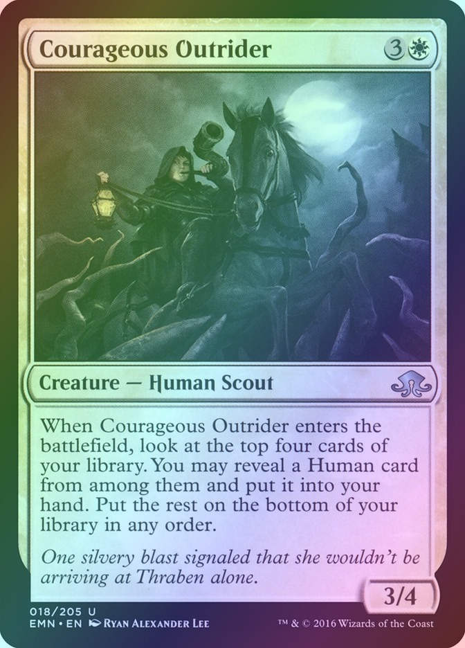 Courageous Outrider (EMN) (18) / Foil