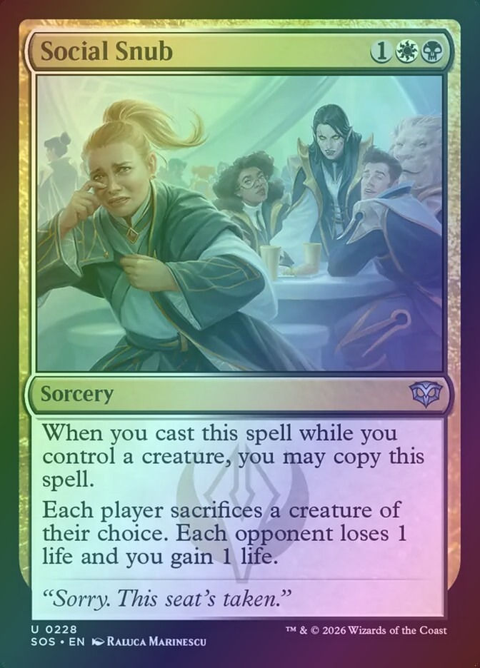 Social Snub (SOS) (228) / Foil