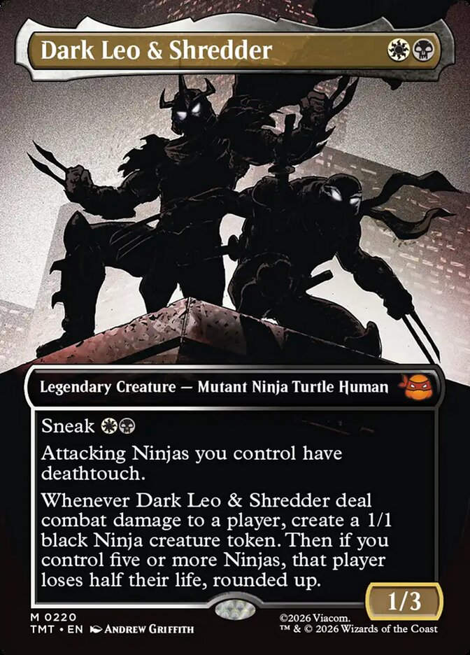 Dark Leo & Shredder (TMT) (220) / Borderless