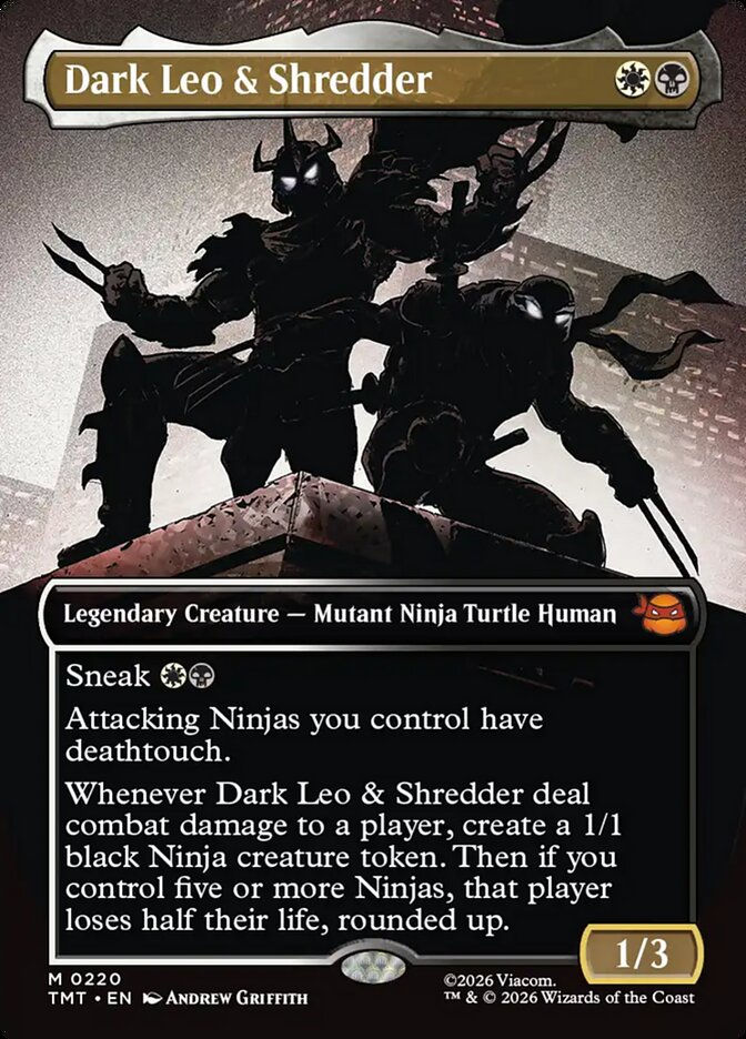 Dark Leo & Shredder (TMT) (220) / Borderless