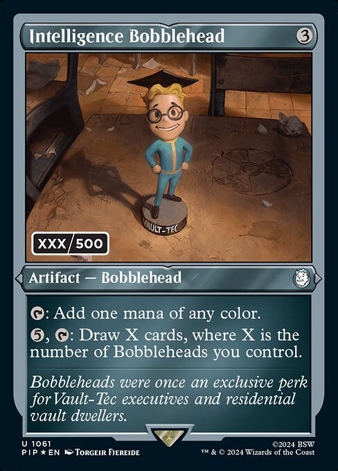 Intelligence Bobblehead (pip) (1061) / Extended Surge Foil