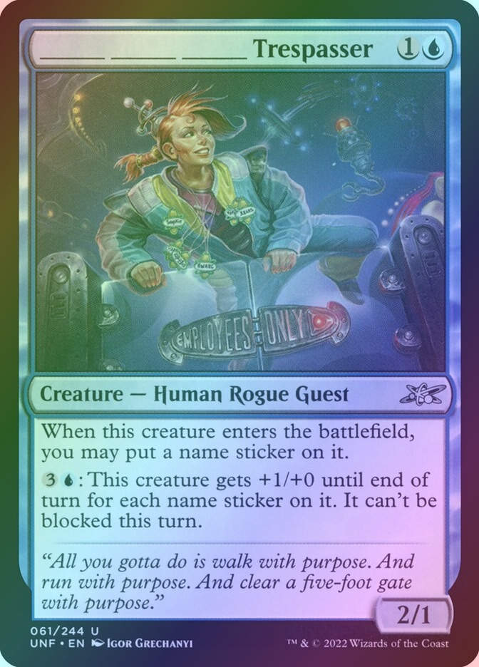 _____ _____ _____ Trespasser (UNF) (61) / Foil