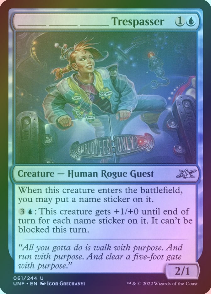 _____ _____ _____ Trespasser (UNF) (61) / Foil