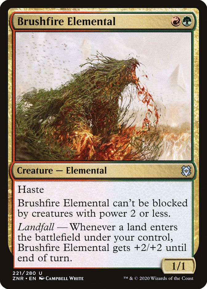 Brushfire Elemental (ZNR) (221)