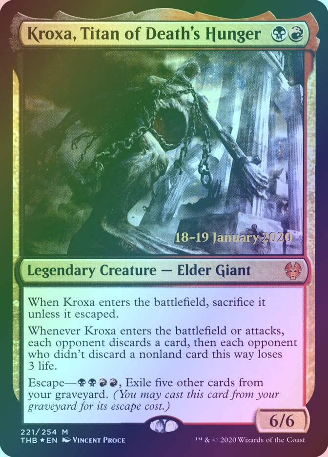 Kroxa, Titan of Death's Hunger (PTHB) (221s) / Foil