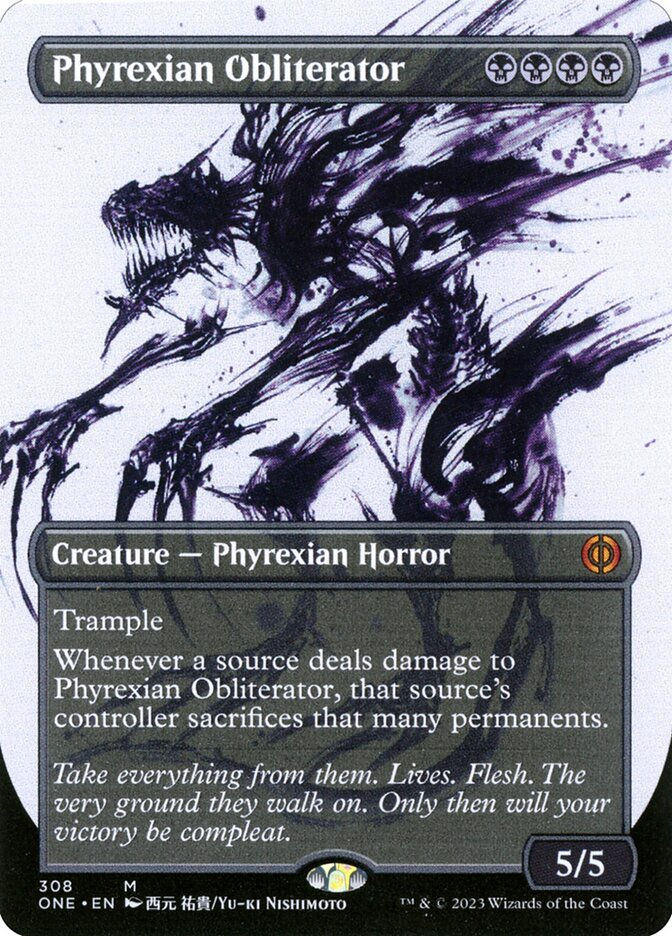 Phyrexian Obliterator (ONE) (308) / Borderless / Showcase