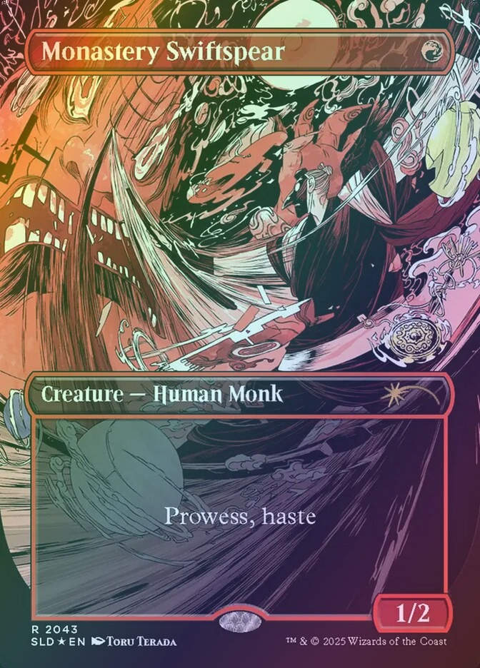 Monastery Swiftspear (SLD) (2043) / Borderless / Raised Foil