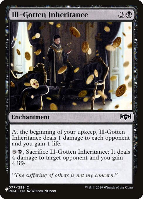 Ill-Gotten Inheritance (PLST) (RNA-77)