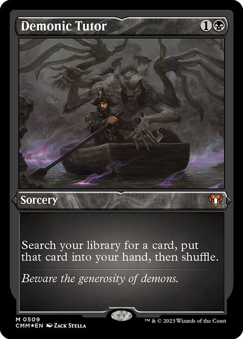 Demonic Tutor (cmm) / Foil Etched