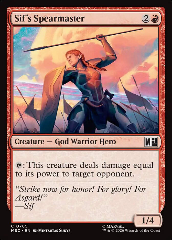 Sif's Spearmaster (MSC) (765)