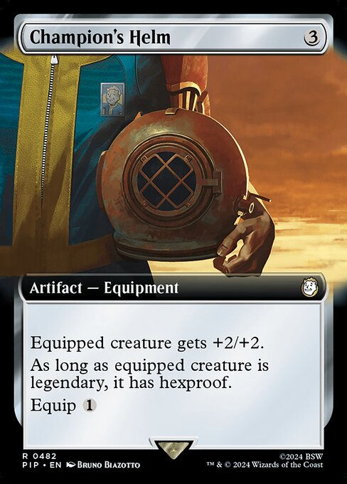 Champion's Helm (pip) (482) / Extended Art