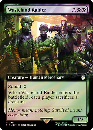 Wasteland Raider (pip) (911) / Extended Surge Foil
