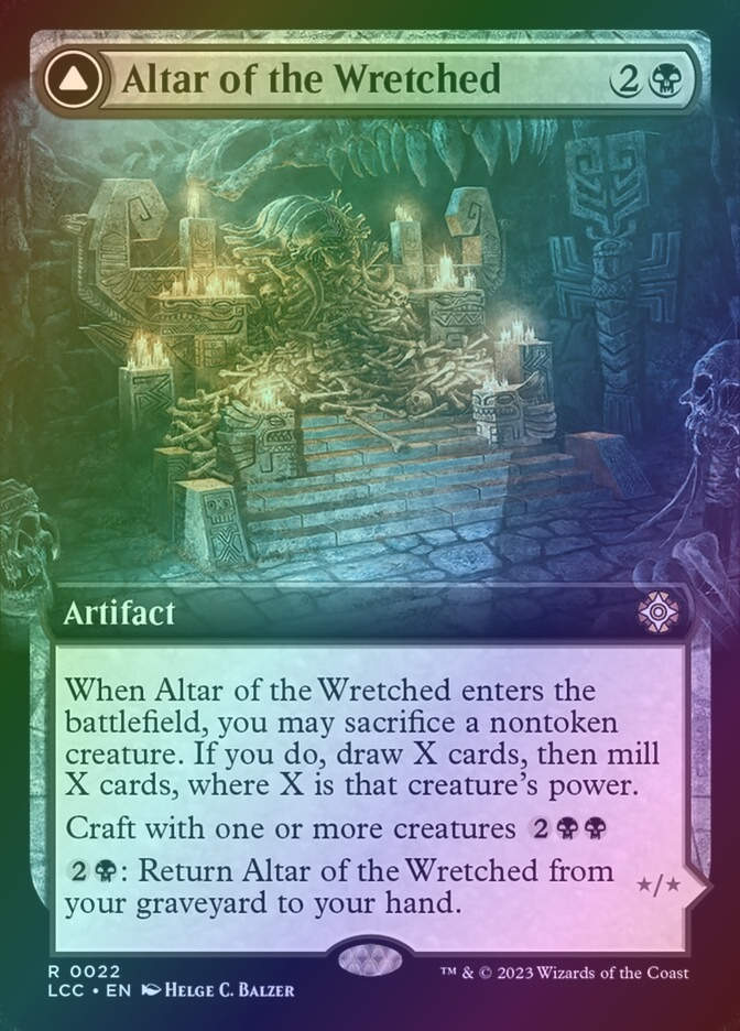 Altar of the Wretched // Wretched Bonemass (LCC) (22) / Extended Art / Foil