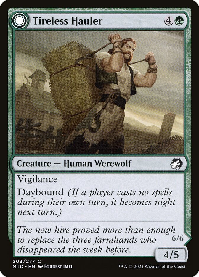 Tireless Hauler // Dire-Strain Brawler (MID) (203) — cara 1 de 2