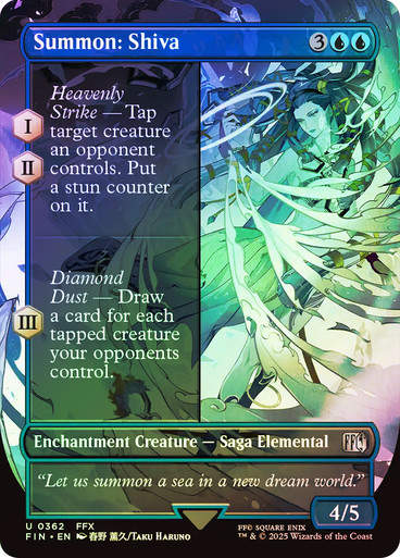 Summon: Shiva (FIN) (362) / Borderless / Foil