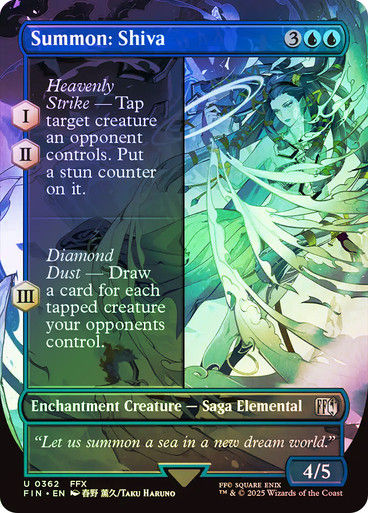 Summon: Shiva (FIN) (362) / Borderless / Foil