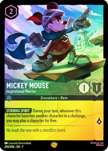 Mickey Mouse - Inspirational Warrior (LOR_ARC) / Foil