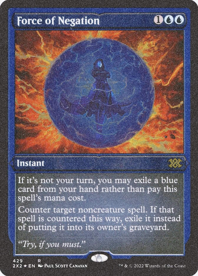 Force of Negation (2X2) (429) / Foil Etched