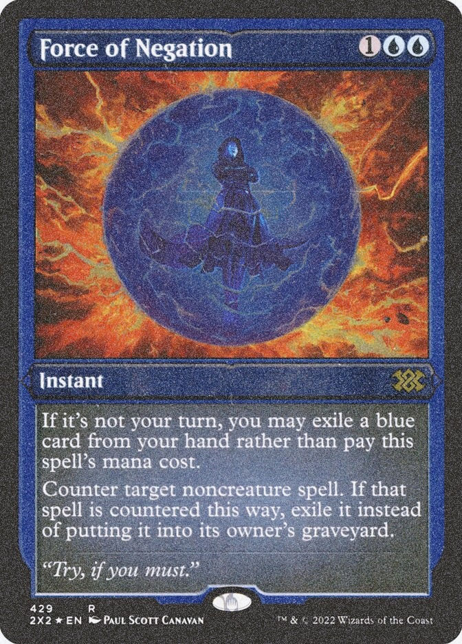 Force of Negation (2X2) (429) / Foil Etched
