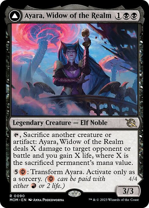 Ayara, Widow of the Realm // Ayara, Furnace Queen (mom) — cara 1 de 2