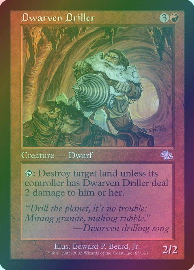 Dwarven Driller (JUD) (85) / Foil