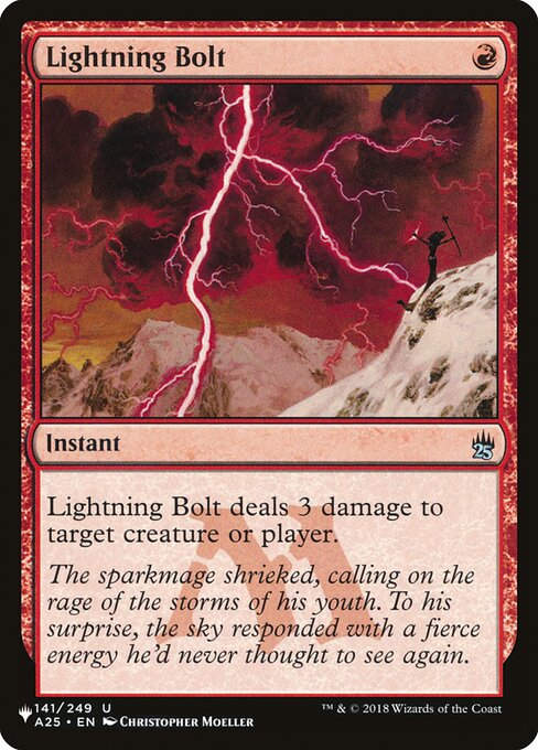 Lightning Bolt (PLST) (A25-141)
