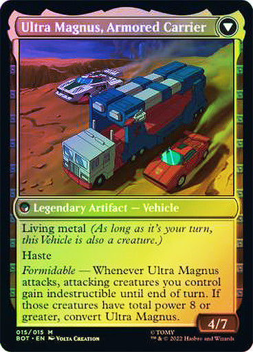 Ultra Magnus, Tactician // Ultra Magnus, Armored Carrier (BOT) (15) / Foil — cara 2 de 2