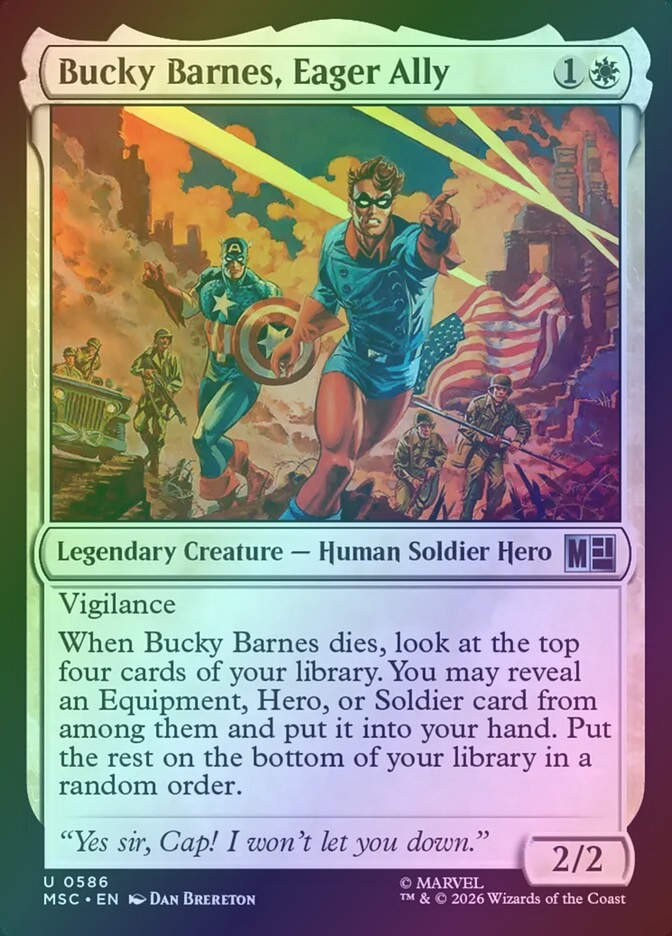 Bucky Barnes, Eager Ally (MSC) (586) / Foil