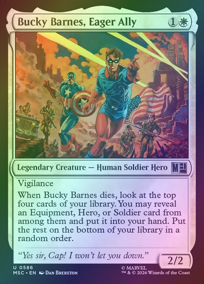 Bucky Barnes, Eager Ally (MSC) (586) / Foil