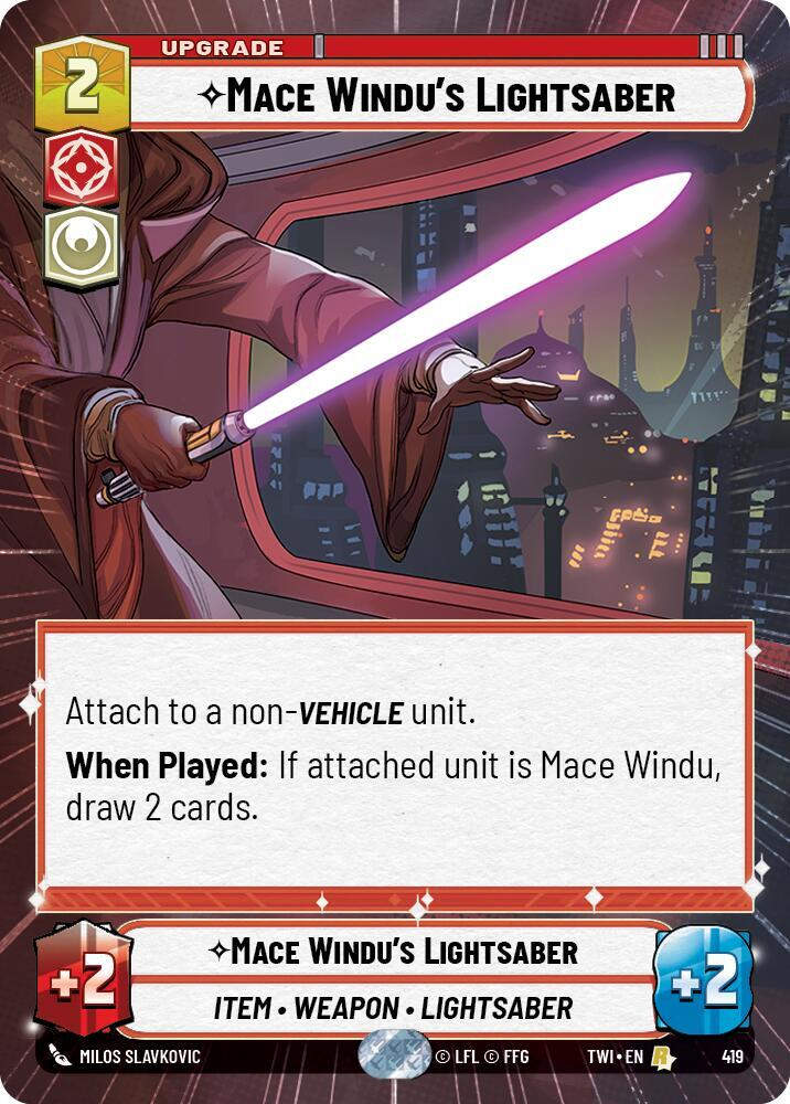 Mace Windu's Lightsaber (Hyperspace) (TWI) (419) / Foil