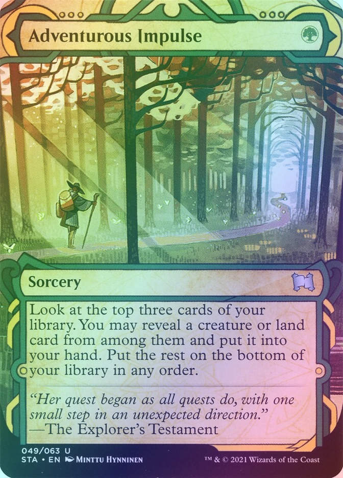 Adventurous Impulse (STA) (49) / Borderless / Showcase / Foil