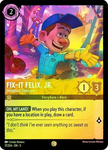 Fix-It Felix, Jr. - Delighted Sightseer (LOR_SHS) / Foil