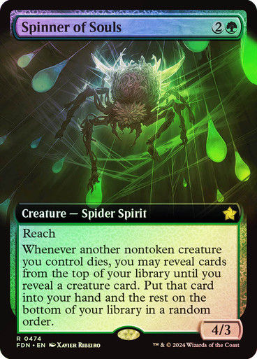 Spinner of Souls (FDN) (474) / Foil / Extended Art