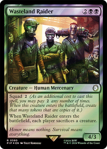 Wasteland Raider (pip) (580) / Surge Foil
