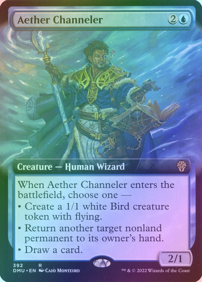 Aether Channeler (DMU) (392) / Extended Art / Foil