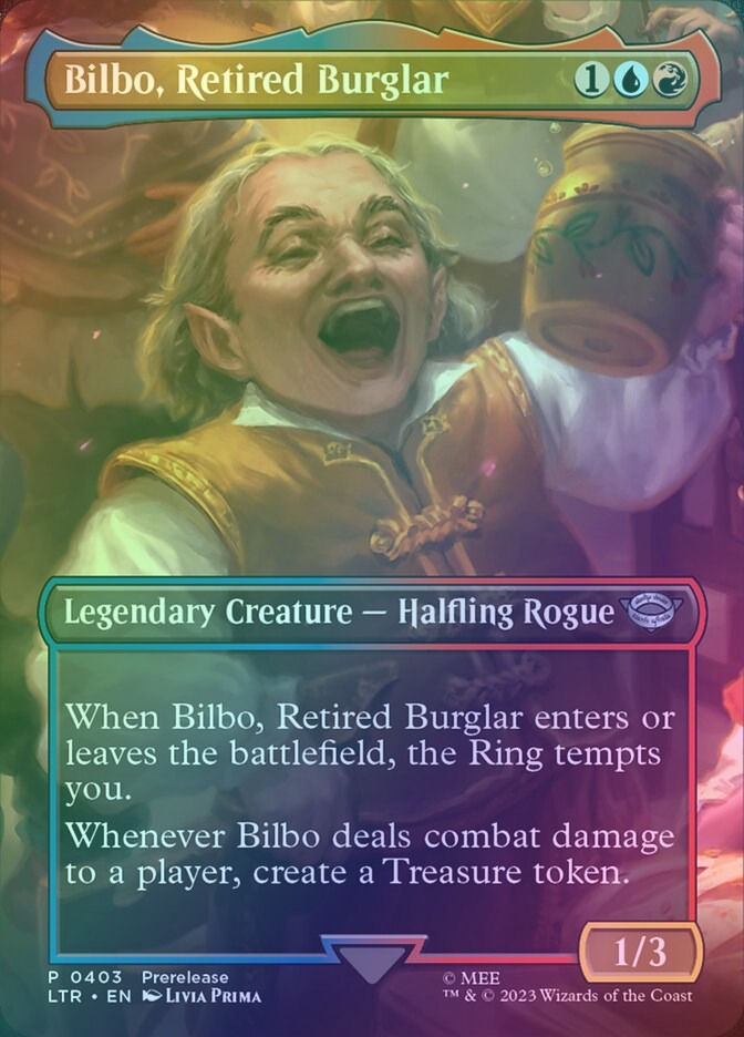 Bilbo, Retired Burglar (LTR) (403) / Borderless / Foil